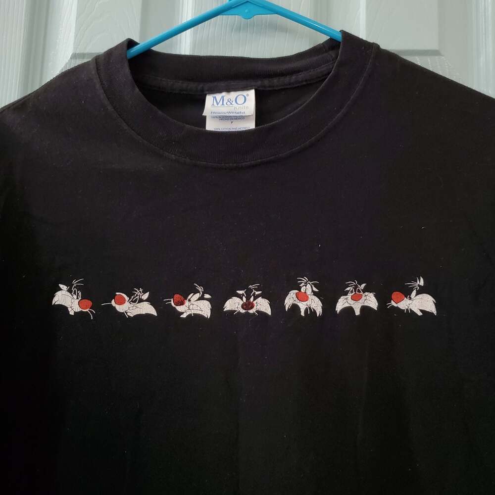 Sylvester Looney Tunes Black Tee